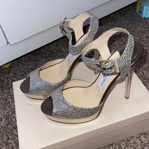 Jimmy choo glitter heels